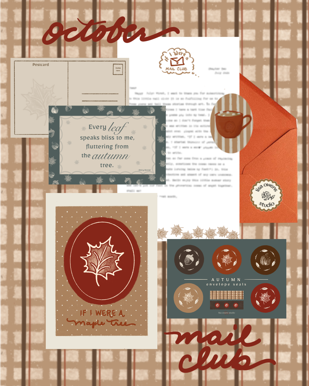 October Edition - IF I WERE A MAIL CLUB Monthly Mail Club Membership